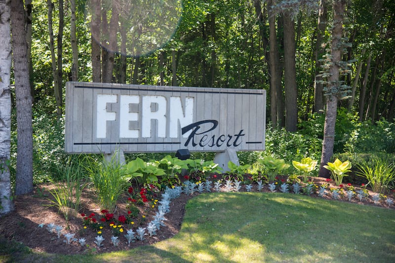 Fern Resort entrance sign